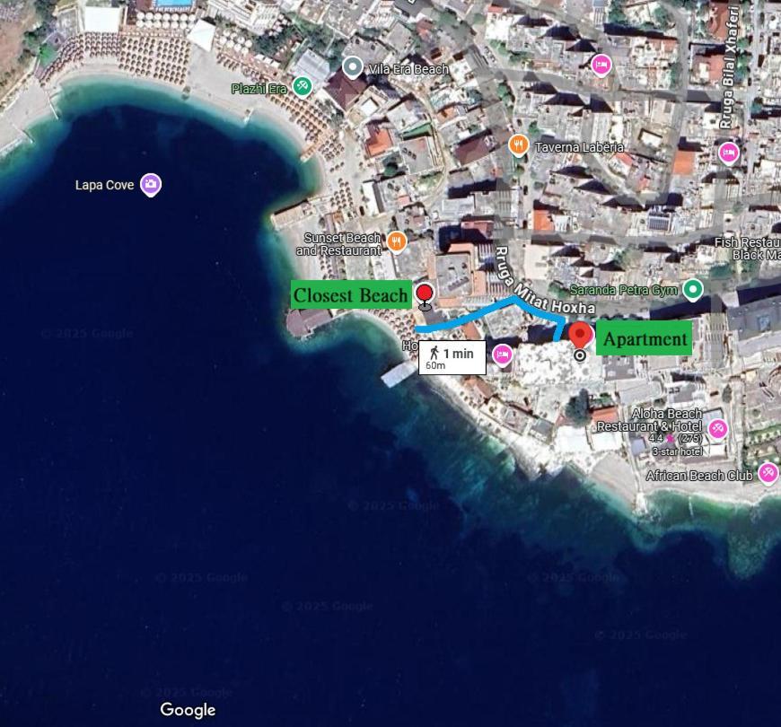 The Hill Sea View Apartment Saranda Zewnętrze zdjęcie